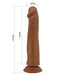 Pretty Love - Sharife - Sliding Skin Realistische Dildo - 25,4 cm - Bruin-Erotiekvoordeel.nl