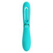 Pretty Love - Romance Lexie - Vibrator met Wiebelend Tongetje - Turquoise-Erotiekvoordeel.nl