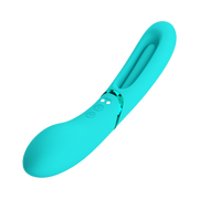 Pretty Love - Romance Lexie - Vibrator met Wiebelend Tongetje - Turquoise-Erotiekvoordeel.nl
