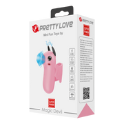 Pretty Love - Mini Fun Toys - Magic Devil - Vinger Vibrator - Roze-Erotiekvoordeel.nl