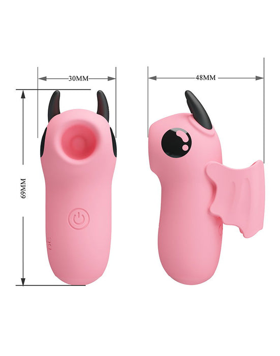 Pretty Love - Mini Fun Toys - Magic Devil - Vinger Vibrator - Roze-Erotiekvoordeel.nl