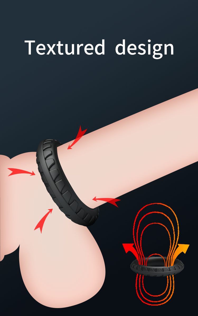 Crazy Bull - Dilson - Super Soft Siliconen Ring - Model 3 - Zwart-Erotiekvoordeel.nl