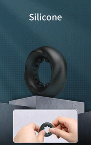 Crazy Bull - Daquez - Super Soft Siliconen ring - Model 4 - Zwart-Erotiekvoordeel.nl