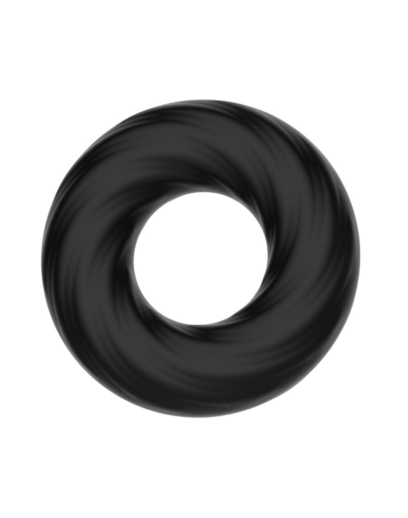Crazy Bull - Super Soft Siliconen ring - Model 6 - Zwart-Erotiekvoordeel.nl