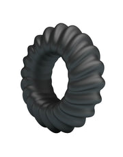 Crazy Bull - Fitz - Super Soft Siliconen Cockring - Model 8 - Zwart-Erotiekvoordeel.nl