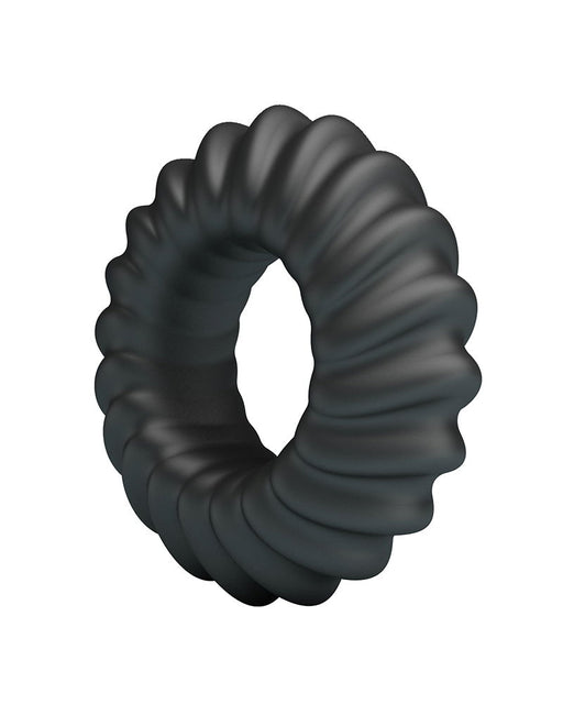 Crazy Bull - Fitz - Super Soft Siliconen Cockring - Model 8 - Zwart-Erotiekvoordeel.nl