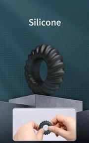 Crazy Bull - Fitz - Super Soft Siliconen Cockring - Model 8 - Zwart-Erotiekvoordeel.nl