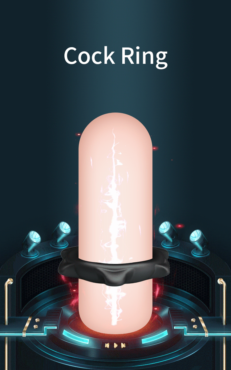 Crazy Bull - Ethaniel - Super Soft Siliconen Cockring - Model 11 - Zwart-Erotiekvoordeel.nl