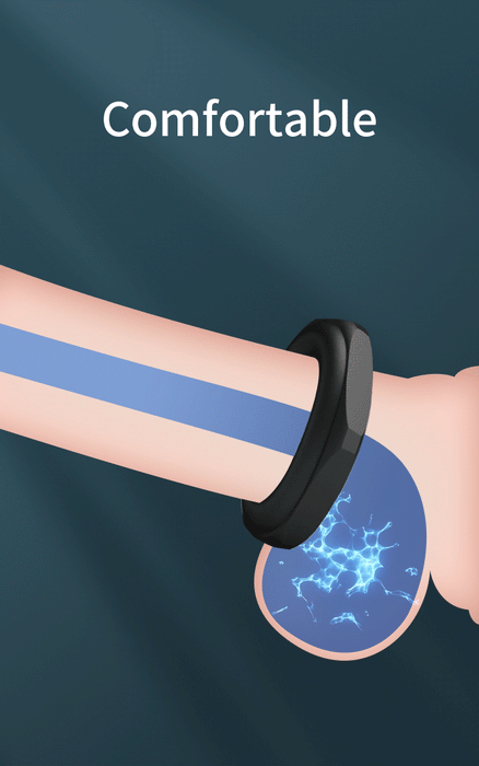 Crazy Bull - Jarvius - Super Soft Siliconen Cockring - Model 14 - Zwart-Erotiekvoordeel.nl