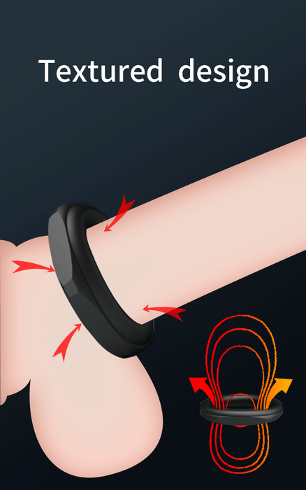 Crazy Bull - Jarvius - Super Soft Siliconen Cockring - Model 14 - Zwart-Erotiekvoordeel.nl