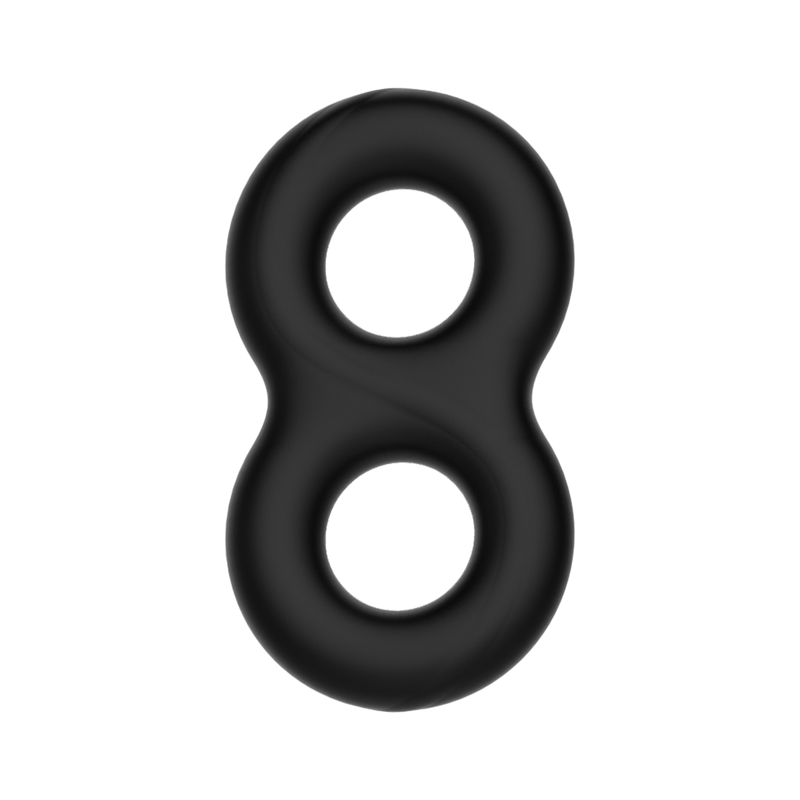 Crazy Bull - Super Soft Siliconen Cockring - Model 17 - Zwart-Erotiekvoordeel.nl