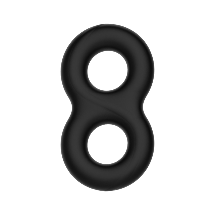 Crazy Bull - Super Soft Siliconen Cockring - Model 17 - Zwart-Erotiekvoordeel.nl