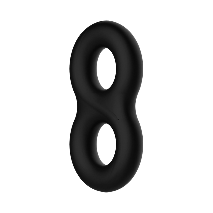 Crazy Bull - Super Soft Siliconen Cockring - Model 17 - Zwart-Erotiekvoordeel.nl