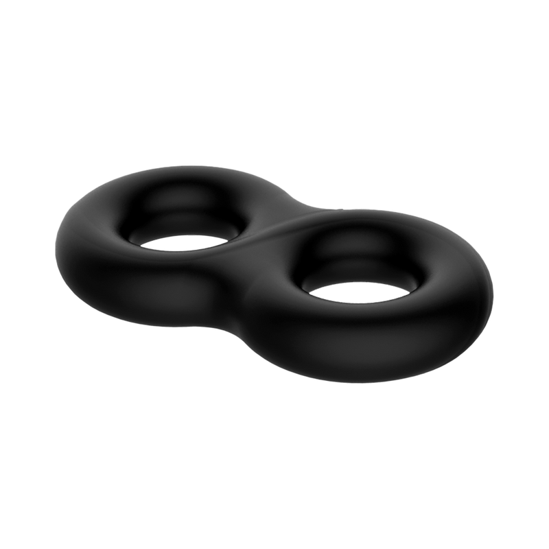 Crazy Bull - Super Soft Siliconen Cockring - Model 17 - Zwart-Erotiekvoordeel.nl