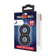 Crazy Bull - Super Soft Siliconen Cockring - Model 17 - Zwart-Erotiekvoordeel.nl