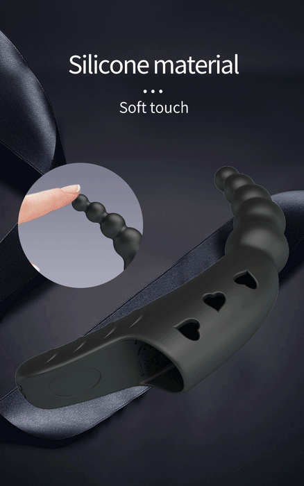 Pretty Love - Jordin - Krachtige Vinger Vibrator - Zwart-Erotiekvoordeel.nl