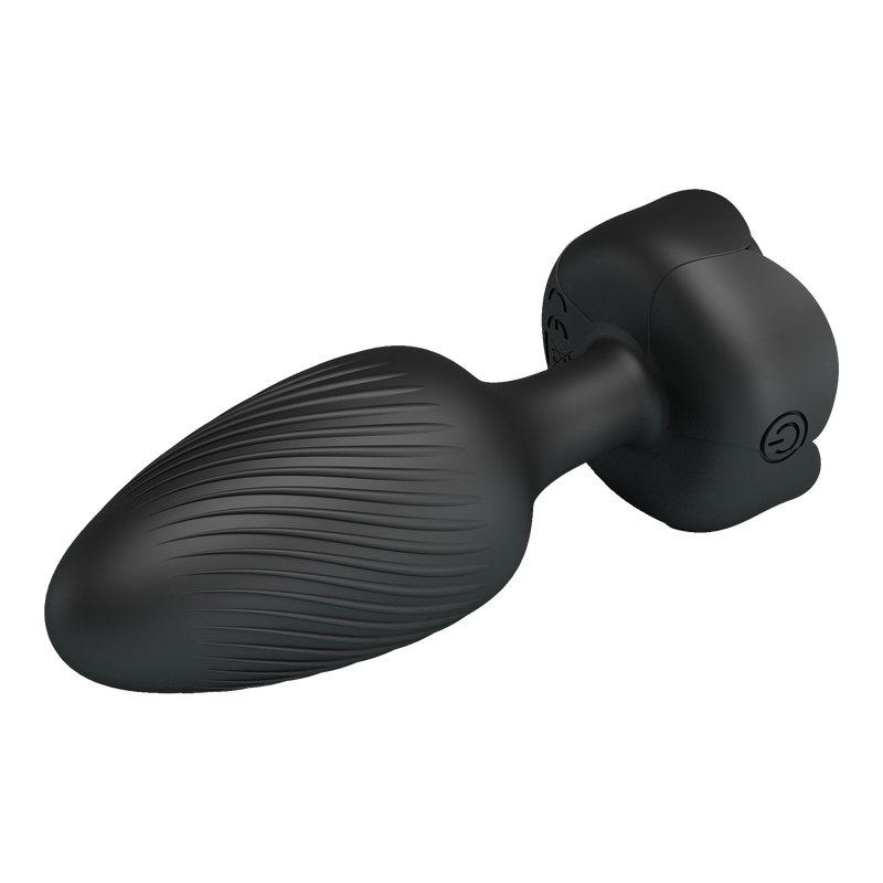 Pretty Love - Varian - Kleurveranderende lichtgevende vibrerende buttplug - Zwart-Erotiekvoordeel.nl