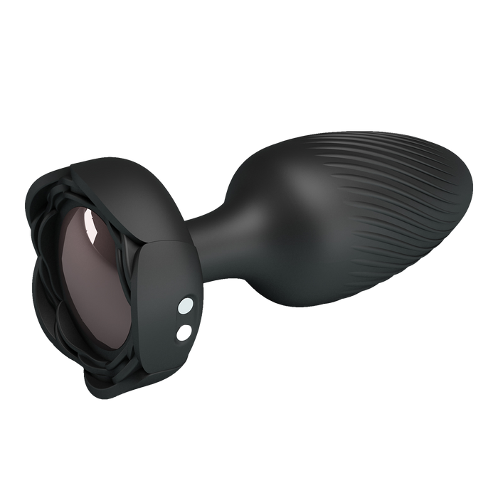 Pretty Love - Varian - Kleurveranderende lichtgevende vibrerende buttplug - Zwart-Erotiekvoordeel.nl