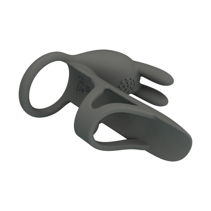 Pretty Love - Matty - Master Vibrerende Cockring - Grijs-Erotiekvoordeel.nl