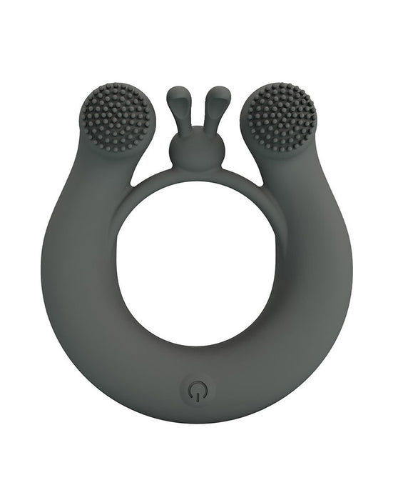 Pretty Love - Dahlia - Master Vibrerende Cockring - Grijs-Erotiekvoordeel.nl