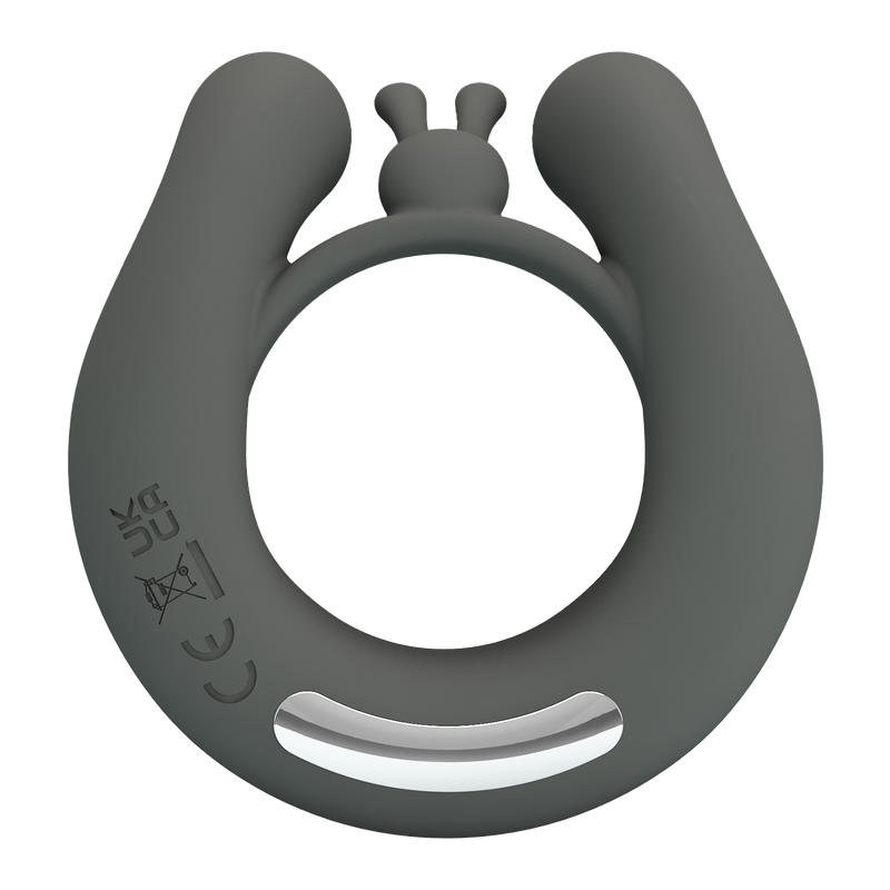 Pretty Love - Dahlia - Master Vibrerende Cockring - Grijs-Erotiekvoordeel.nl