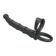 Pretty Love - Tatum - Anale Vibrator met Penisring - Zwart-Erotiekvoordeel.nl