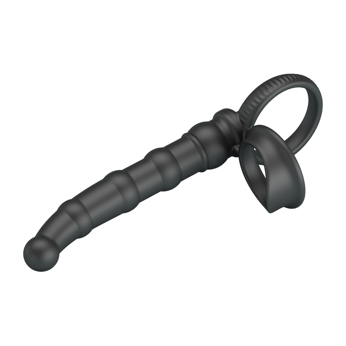 Pretty Love - Tatum - Anale Vibrator met Penisring - Zwart-Erotiekvoordeel.nl