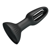 Pretty Love - Hubert - Vibrerende Buttplug - Anaal Vibrator - Met Wiebelend Tongetje - Zwart-Erotiekvoordeel.nl