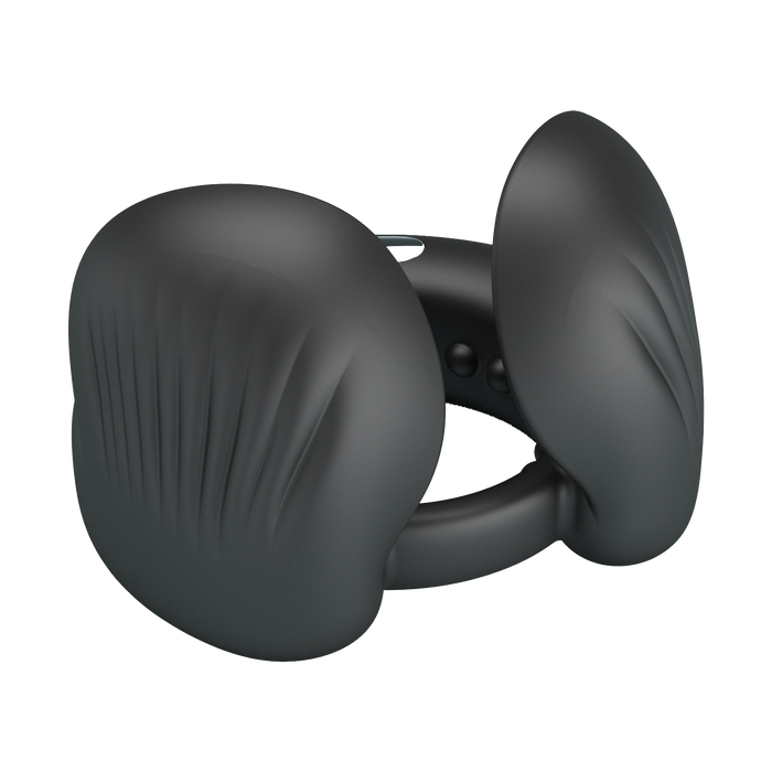 Pretty Love - Quentin - Vibrerende Cockring met Dubbele Motor - Zwart-Erotiekvoordeel.nl