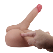 Crazy Bull - Rhyne - Masturbator met Buigzame Dildo - Lichte Huidskleur-Erotiekvoordeel.nl