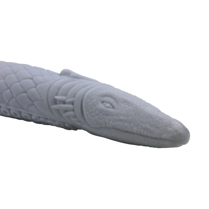 Power Monsters - Basilisk - Taps Toelopende Fantasie Dildo - Grijs-Erotiekvoordeel.nl