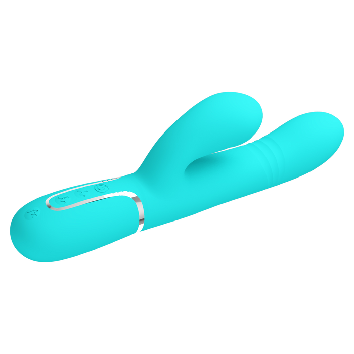 Pretty Love - Maviana - Rabbit Vibrator - Turquoise-Erotiekvoordeel.nl