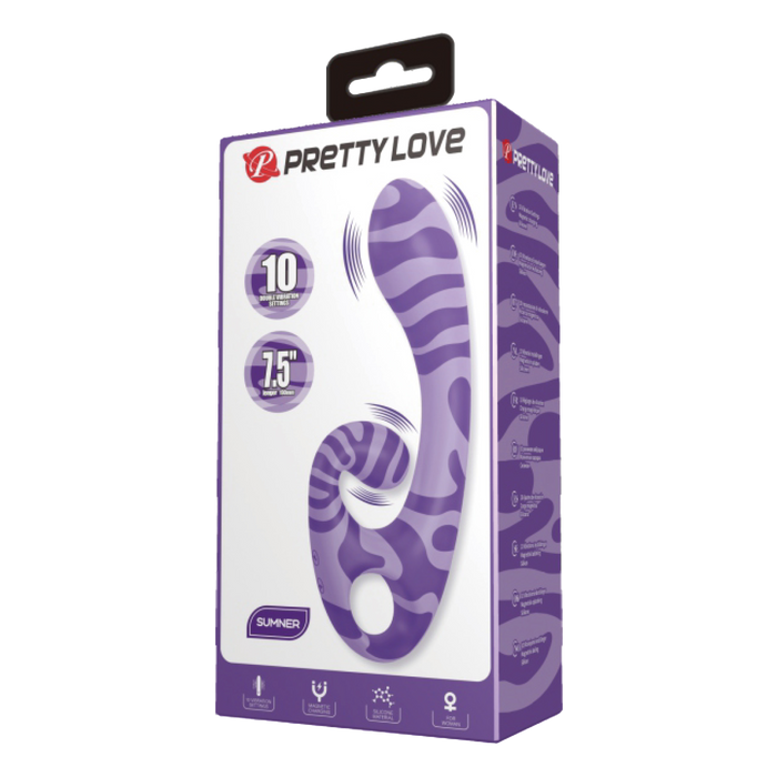 Pretty Love - Summer - Rabbit Vibrator - Paars/Lila-Erotiekvoordeel.nl