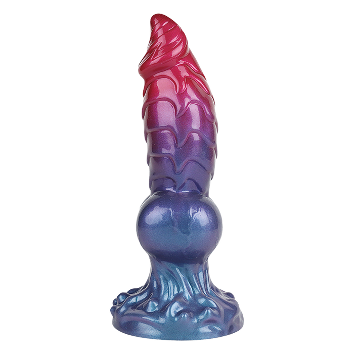 Power Monsters - Eldritch Sentinel - Monster Dildo - 24 cm - Rood/Blauw/Paars-Erotiekvoordeel.nl