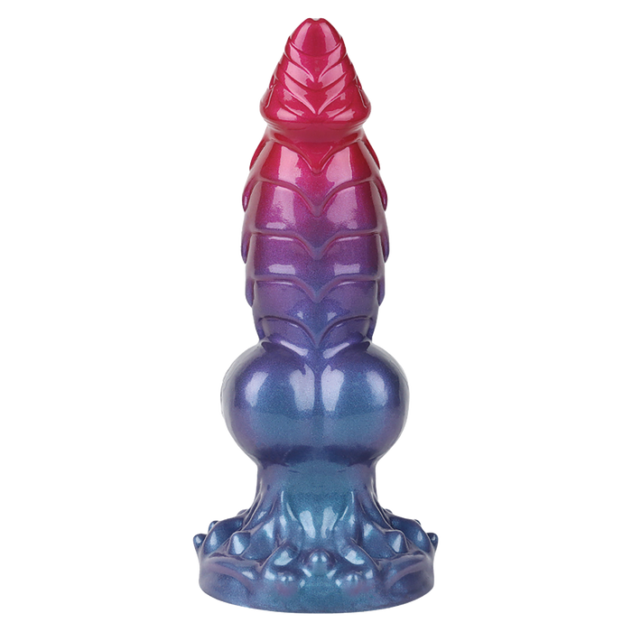 Power Monsters - Eldritch Sentinel - Monster Dildo - 24 cm - Rood/Blauw/Paars-Erotiekvoordeel.nl