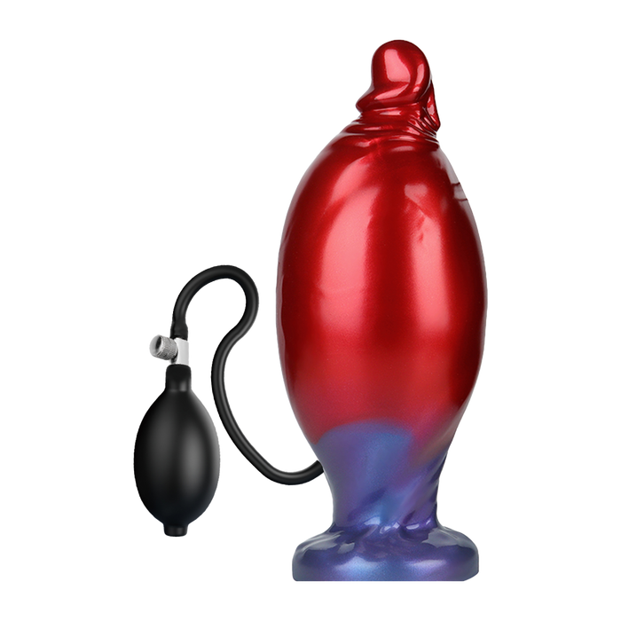 Power Monsters - Shadow Behemoth - Opblaasbare Monster Dildo - 22 cm - Rood/Blauw-Erotiekvoordeel.nl