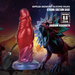 Power Monsters - Shadow Behemoth - Opblaasbare Monster Dildo - 22 cm - Rood/Blauw-Erotiekvoordeel.nl