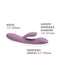 SVAKOM - Trysta Neo - Interactieve Rabbit Vibrator met G-Spot Balletje - Pink-Erotiekvoordeel.nl