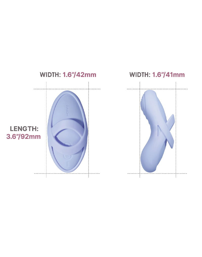 Svakom - Echo 2 - Flexibele Vinger Vibrator - App Control - Sky Blue-Erotiekvoordeel.nl