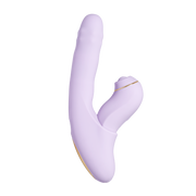 Svakom - DuoGlow – Stotende en Roterende Kralen Vibrator met Pulserende`Stimulator – Lila-Erotiekvoordeel.nl