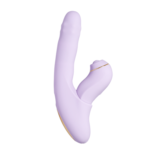 Svakom - DuoGlow – Stotende en Roterende Kralen Vibrator met Pulserende`Stimulator – Lila-Erotiekvoordeel.nl