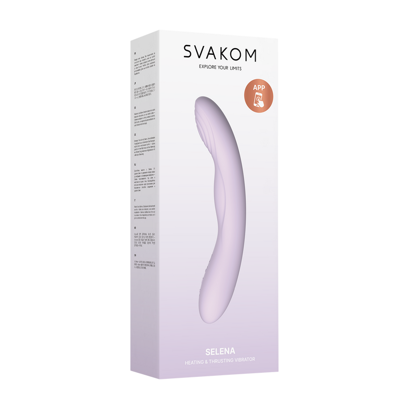Svakom - Selena- Verwarmende en Stotende Vibrator - Lila-Erotiekvoordeel.nl