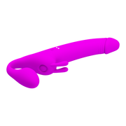 Pretty Love - Zanini - Vibrerende Strapless Strap-On - Diep Roze-Erotiekvoordeel.nl