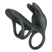 Pretty Love - Matty - Vibrerende Penis Sleeve - Zwart-Erotiekvoordeel.nl