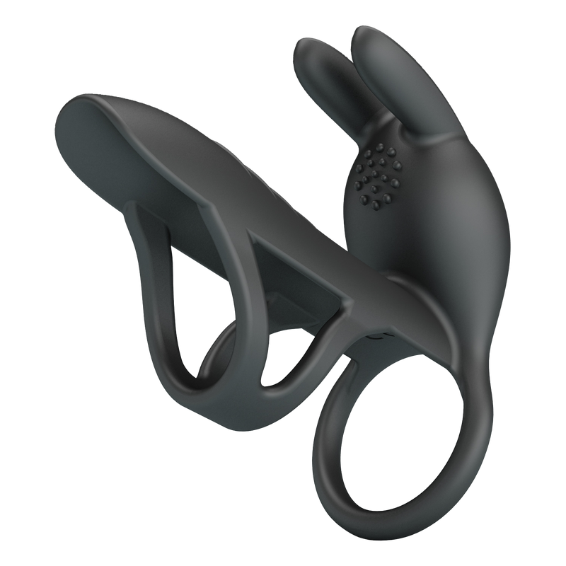 Pretty Love - Matty - Vibrerende Penis Sleeve - Zwart-Erotiekvoordeel.nl