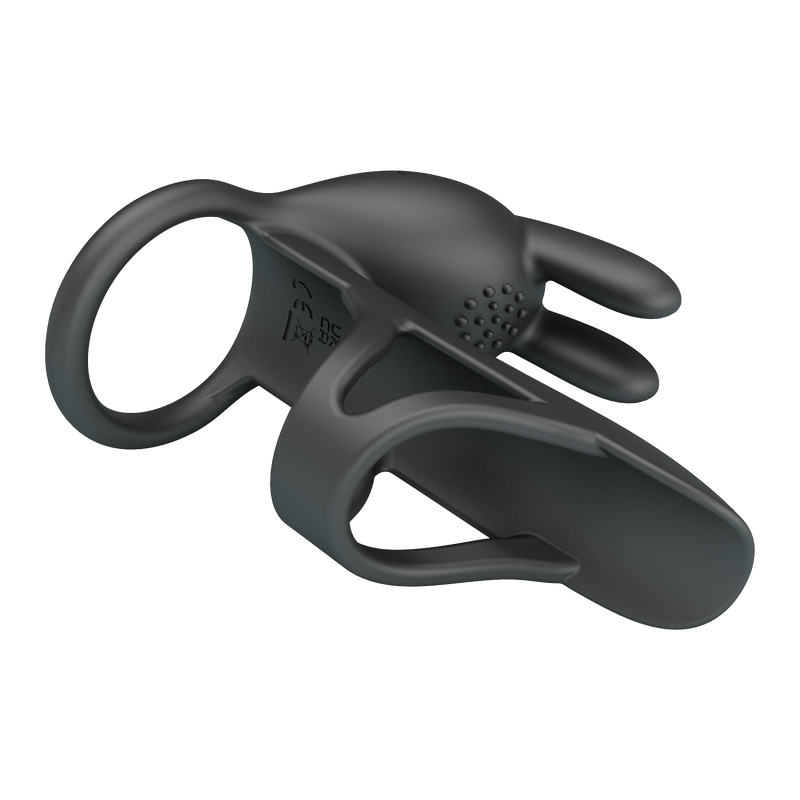 Pretty Love - Matty - Vibrerende Penis Sleeve - Zwart-Erotiekvoordeel.nl