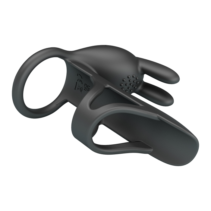 Pretty Love - Matty - Vibrerende Penis Sleeve - Zwart-Erotiekvoordeel.nl