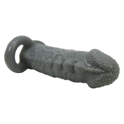 Pretty Love - Faylen - Realistische Penis Sleeve - Donkergrijs-Erotiekvoordeel.nl