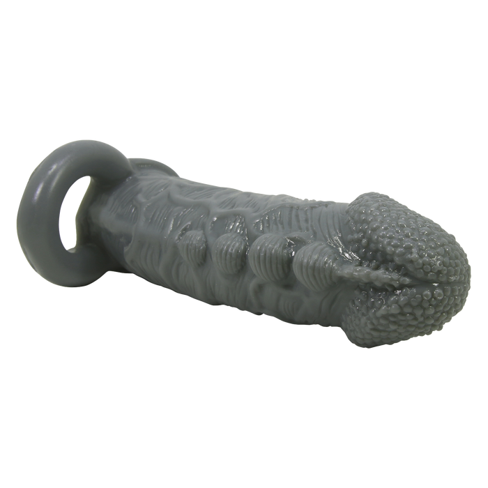 Pretty Love - Faylen - Realistische Penis Sleeve - Donkergrijs-Erotiekvoordeel.nl