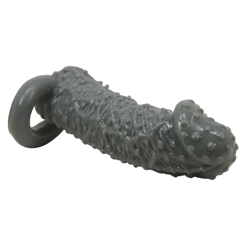 Pretty Love - Fogg - Realistische Penis Sleeve - Donkergrijs-Erotiekvoordeel.nl